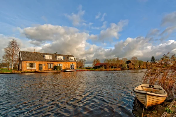 Het Alblasserwaard polder manzara