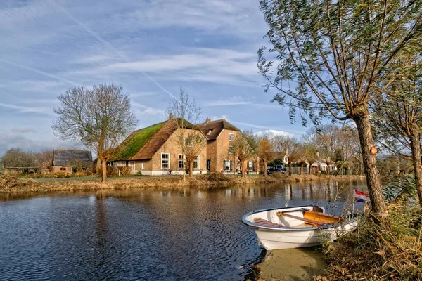 Het Alblasserwaard polder manzara
