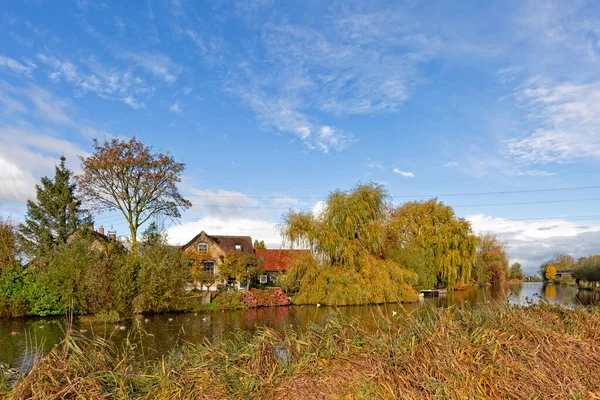 Het Alblasserwaard polder manzara