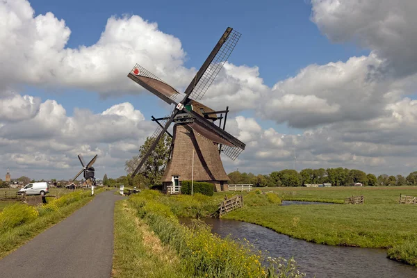 Het Alblasserwaard Polder Landschap — Zdjęcie stockowe