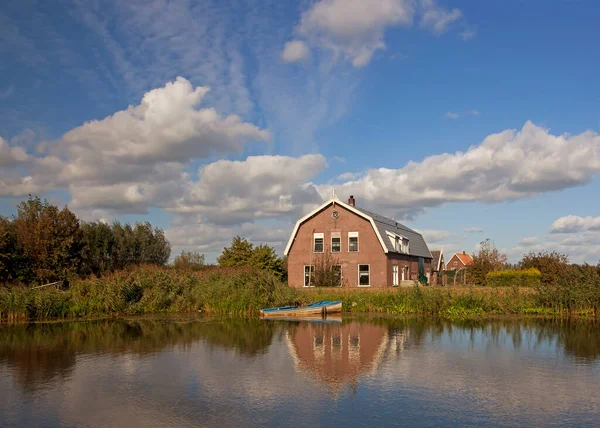 Het Alblasserwaard Polder Landschap — Fotografia de Stock