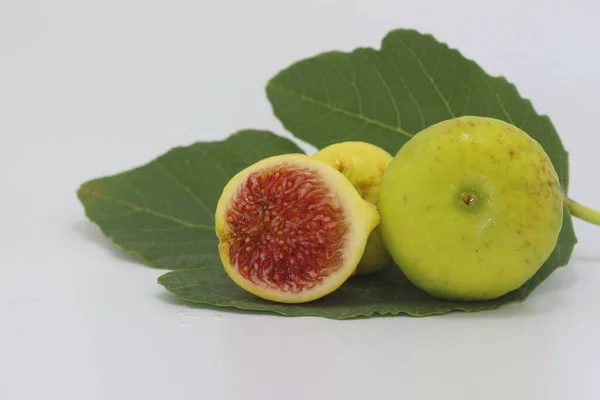 fig fruits and fig leaf in summer