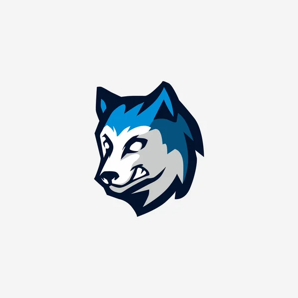 Wolf Logo Template Vector Icon Illustration Design — Stock Vector
