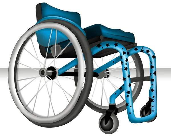 Illustration Modern Turquoise Wheelchair — Stock Photo, Image