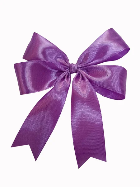 Bunte Realistische Satin Lavendelviolette Schleife Und Schleife Für Geschenkverpackungselemente Handgefertigte — Stockfoto