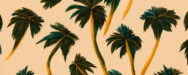 Palmbomen Een Pastel Achtergrond Behang Patronen Boom Textuur Strand Esthetische — Stockfoto