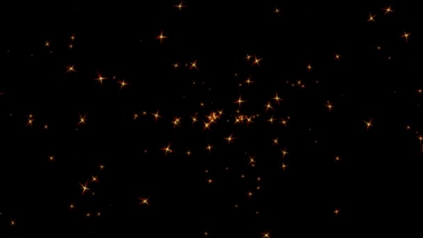 Soyut Altın Işık Parçacıkları Arka Planı Soyut Bir Arkaplanın Geometrik — Stok video