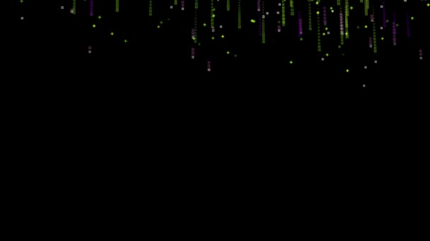 Abstrakta Ljusstrimmor Och Glödande Partiklar Bakgrund Animation — Stockvideo