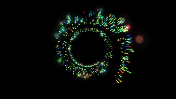 Abstrato Luz Estrias Partículas Brilhantes Fundo Animação — Vídeo de Stock