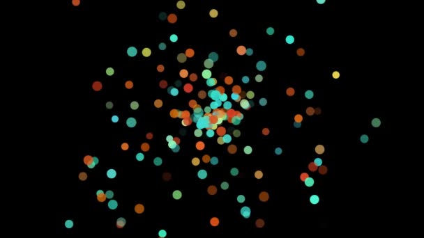 Particules Onde Avec Mouvement Lumière Fond Abstrait Animation Abstraite Colorée — Video