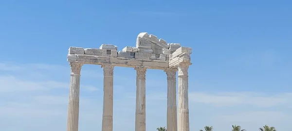 Apollon Temple Side Turecko Orientační Bod — Stock fotografie