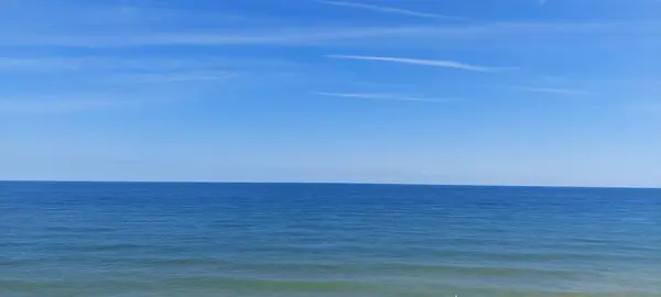 Голубой Морской Пейзаж Пуст — стоковое фото