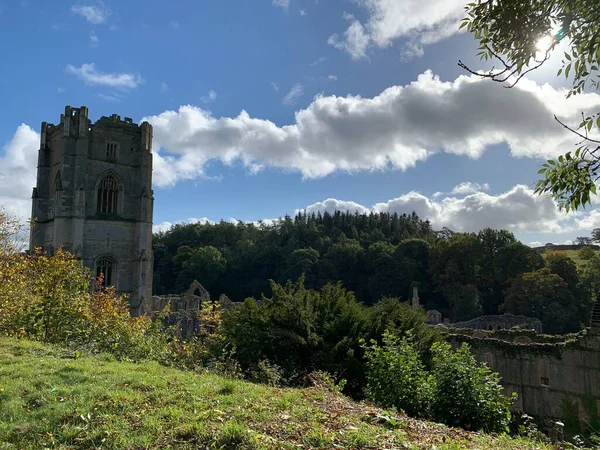 Fountains Abbey Ripon North Yorkshire Αγγλία Ηνωμένο Βασίλειο — Φωτογραφία Αρχείου