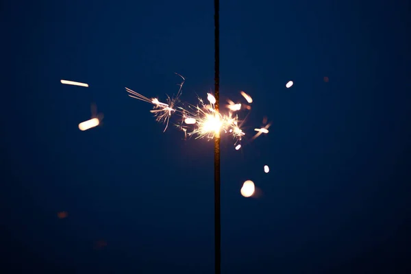 Sparklers Close Special Blur Focus Sparks — 图库照片