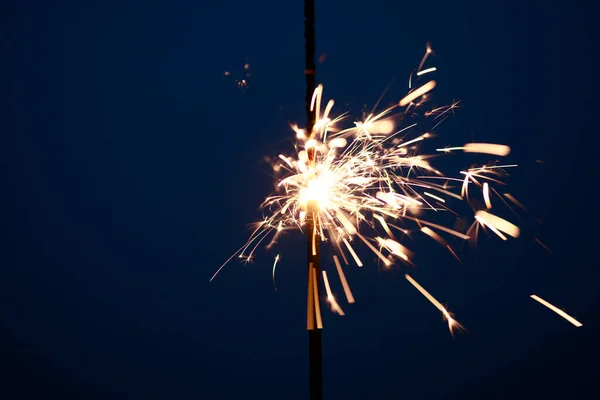 Sparklers Close Special Blur Focus Sparks — Stock Photo, Image