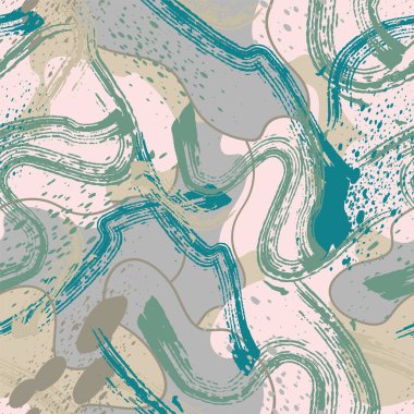  Soyut, pürüzsüz, grunge dalgası elementleriyle. Psikedelik sanat eserleri 