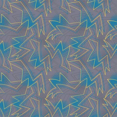  Kavisli çizgiler ve noktalarla soyut geometri kentsel deseni