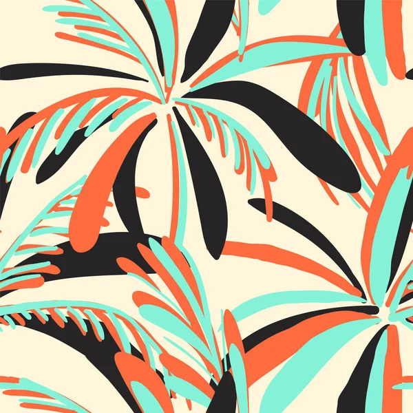  Kusursuz doğal, palmiye ve yapraklarla egzotik desen