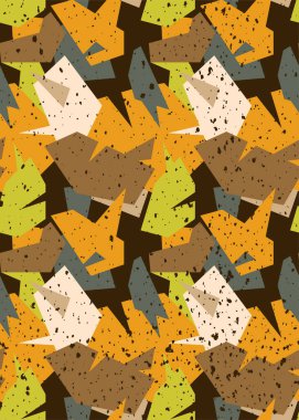  Renkli eğri geometri şekilli soyut, pürüzsüz desen