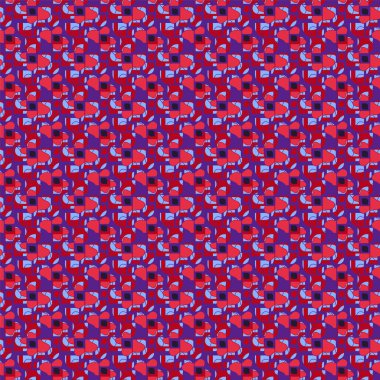  Soyut vektör çiçekleriyle kusursuz desen