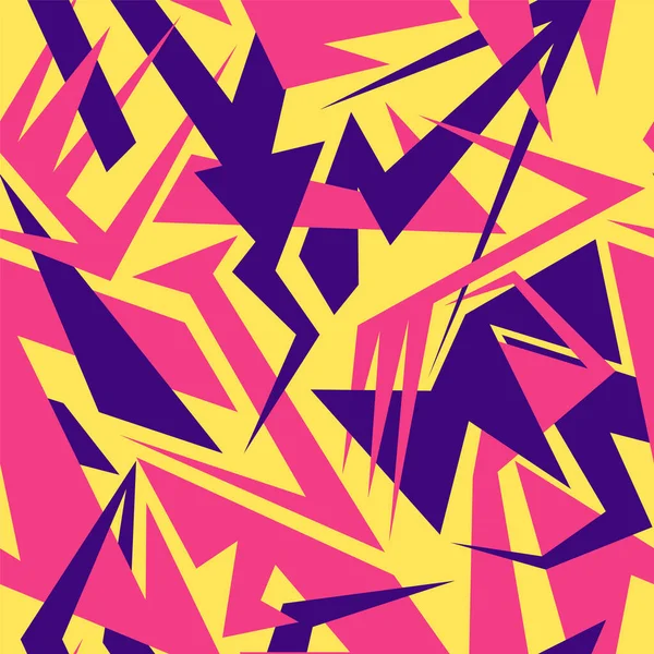 Modèle Abstrait Sans Couture Avec Des Éléments Géométriques Triangulaires — Image vectorielle
