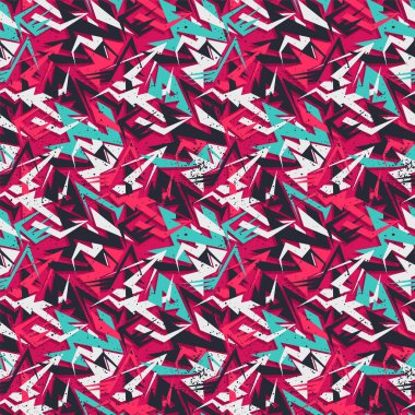  Üçgen geometri elemanları ile kusursuz soyut desen