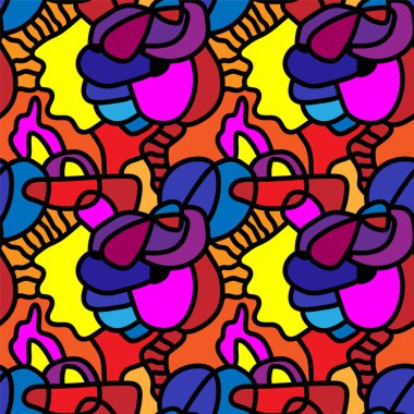  Alışılmadık çizgilerle kusursuz soyut desen