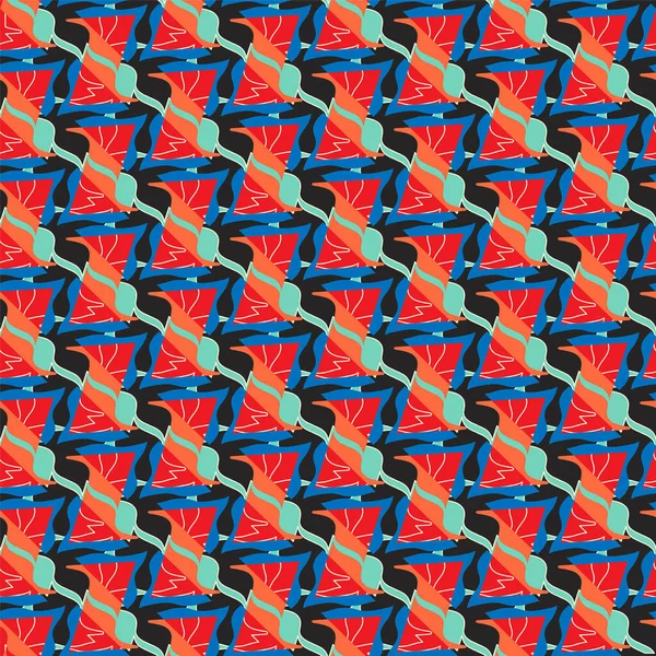 Motif Géométrique Abstrait Sans Couture Pour Textile Texture Fond Guet — Image vectorielle