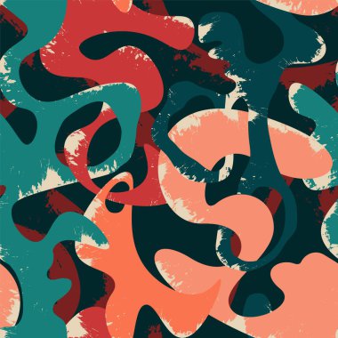  Kusursuz soyut dalga şekli vektör renkli süsleme