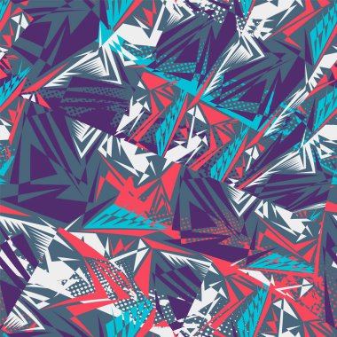  Eğimli vektör elementleriyle kusursuz soyut kentsel geometri deseni