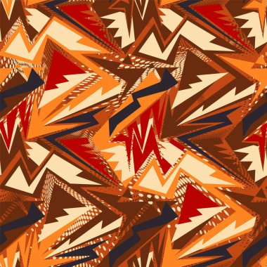  Eğri üçgen elementleri ile soyut ve pürüzsüz desen