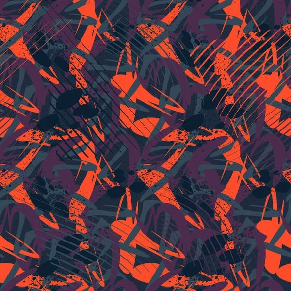 Seamless Abstract Urban Pattern Unique Ornaments — ストックベクタ