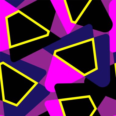 Seamless abstract geometry vector pattern