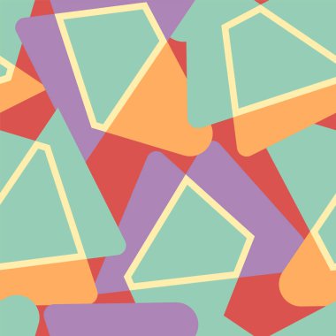 Seamless abstract geometry vector pattern