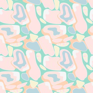 Dalga şekilli kusursuz soyut desen