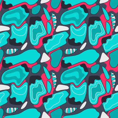 Dalga şekilli kusursuz soyut desen