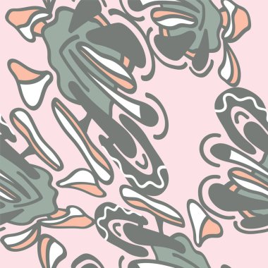 Benzersiz desenli kusursuz soyut sanat eserleri