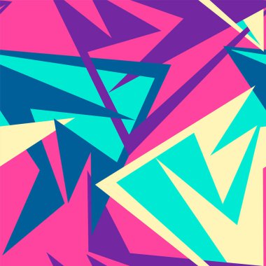 Kavisli geometri elementleri ile soyut kentsel kusursuz desen