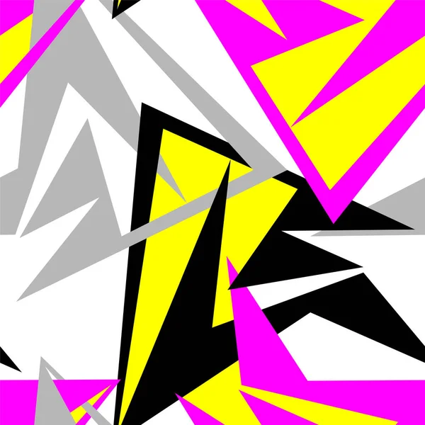 Motif Urbain Abstrait Sans Couture Avec Des Éléments Géométriques Incurvés — Image vectorielle