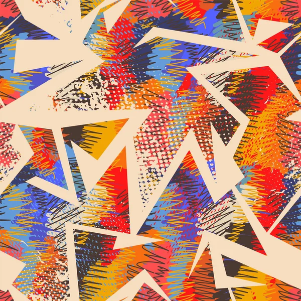 Kusursuz soyut şehir vektörü rengarenk desen