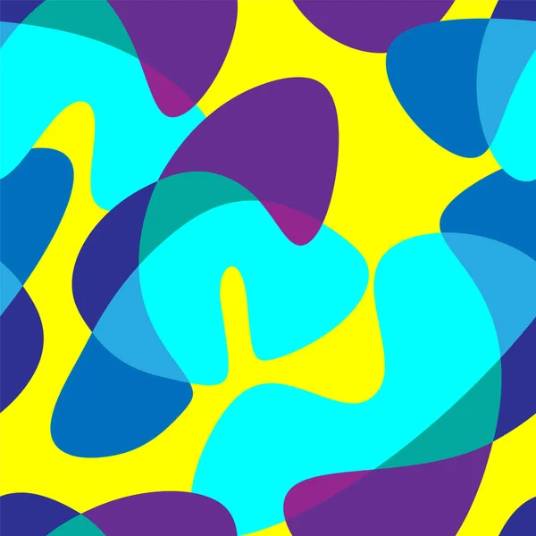 Seamless Colorful Pattern Wave Shapes — Vector de stock