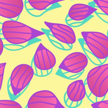 Karmaşık soyut yapraklarla kusursuz doğal desen.