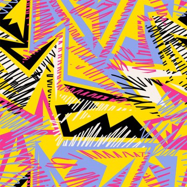 Kavisli geometri elemanları ve eğri çizgilerle soyut kentsel desen