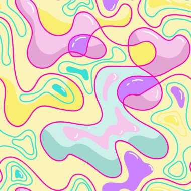 Dalga şekilleri ve çizgileriyle soyut, alışılmadık, pürüzsüz bir model.