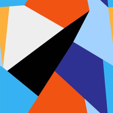 Eğri geometri elementleri ile kusursuz soyut desen 