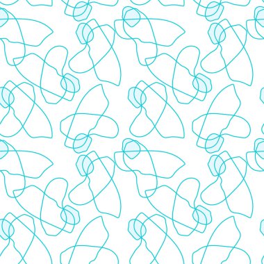 Çizgi elemanları ile kusursuz soyut dekoratif desen