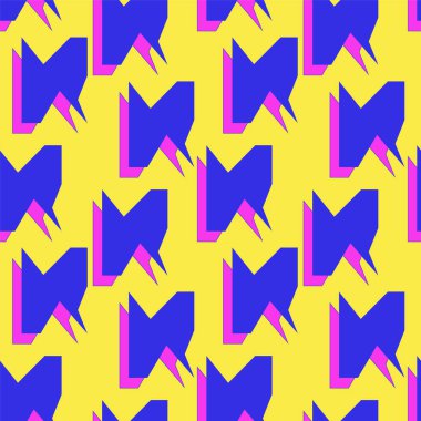 Eğri geometri elementleriyle kusursuz geometri deseni.