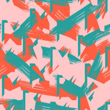 Eğri geometri elementleriyle kusursuz geometri deseni.