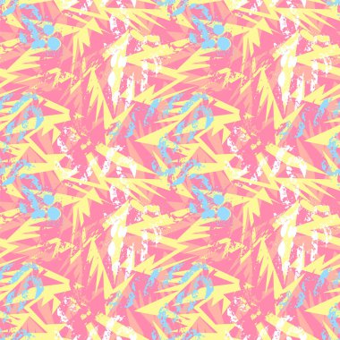 Kavisli elementlerle soyut kentsel kaotik şablon