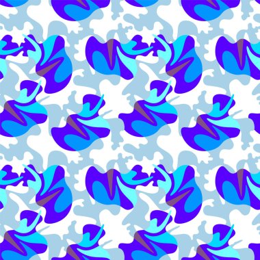 Unusual seamless abstract artwork with hand drawn unique patterns